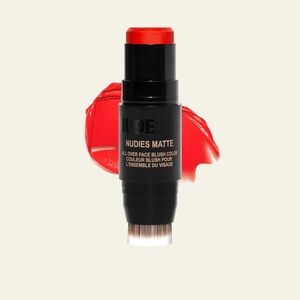 BNIB Nudestix x Glamzilla Limited Edition Nudies Matte Blush Stick in Hot Fire